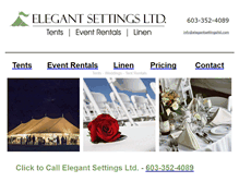 Tablet Screenshot of elegantsettingsltd.com